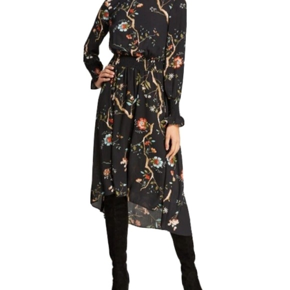 NANETTE LEPORE
Nanette MSRP $138 Floral Smocked High/low Dress Very Black sz 10 - Picture 5 of 16